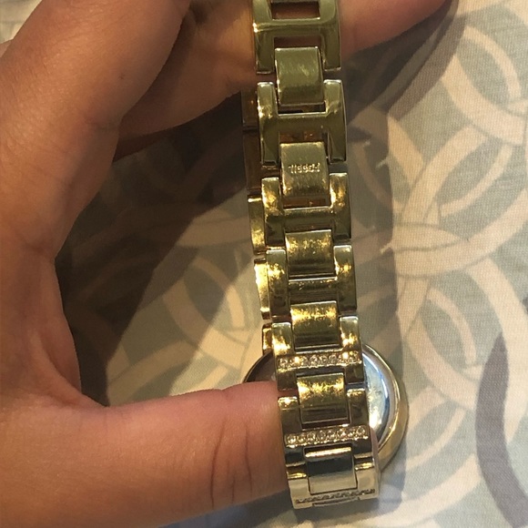 Fossil watch gold with all links - Picture 5 of 7